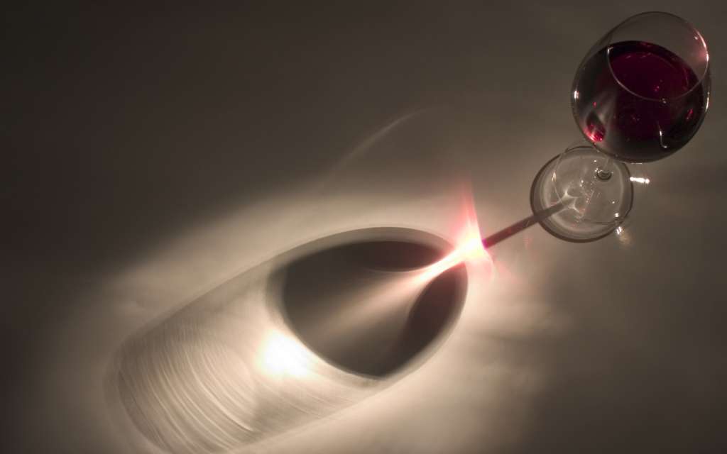 Blending wine at home.